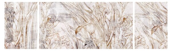 Obraz - Irysy (170x50 cm)