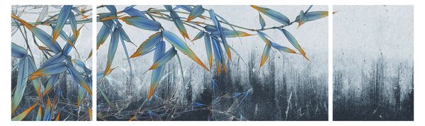 Obraz - Bambus na ścianie (170x50 cm)