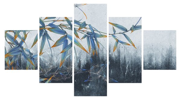 Obraz - Bambus na ścianie (125x70 cm)