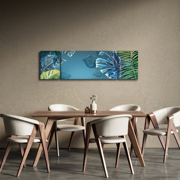 Obraz - Liście roślin tropikalnych (170x50 cm)