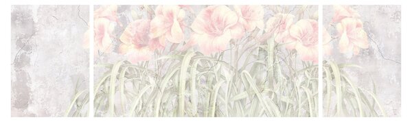 Obraz - Freska lilii (170x50 cm)