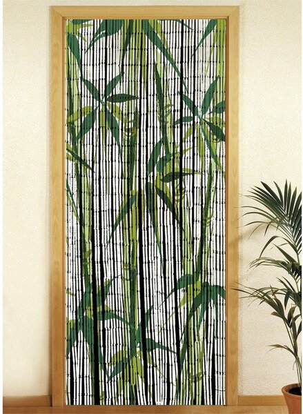 Zielona bambusowa zasłona do drzwi 200x90 cm Bamboo – Maximex