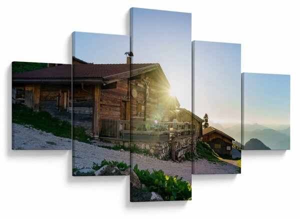 Obraz - Poranek w Alpach, Tyrol (125x70 cm)