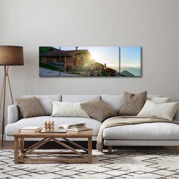 Obraz - Poranek w Alpach, Tyrol (170x50 cm)