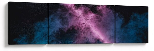 Obraz - Różowo - niebieski dym (170x50 cm)