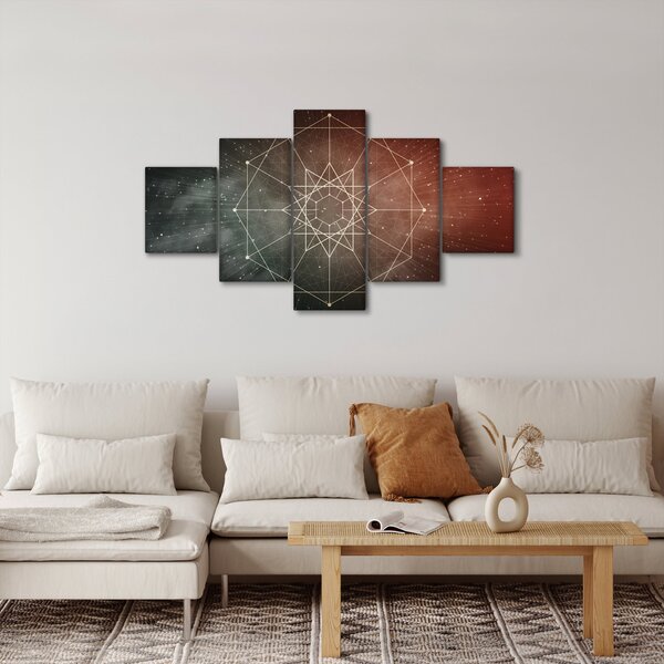 Obraz - Kosmiczny Dodekagram (125x70 cm)