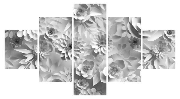 Obraz - Białe kwiaty (125x70 cm)