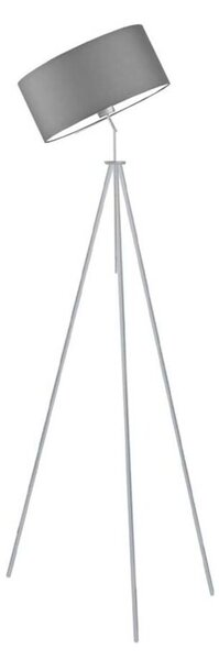 Lampa stojąca podłogowa przegubowa regulowana trójnóg z abażurem walec DECO
