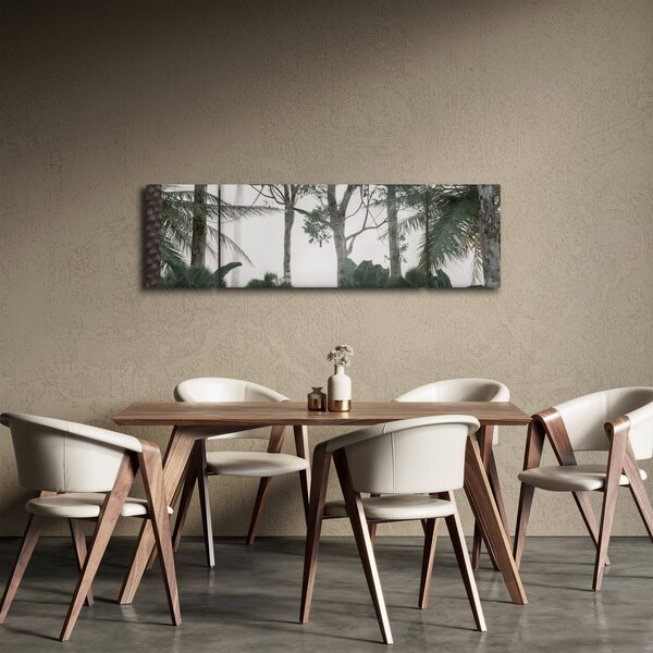 Obraz - dżungla w porannej mgle (170x50 cm)