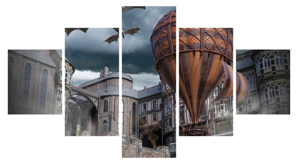 Obraz - Surrealistyczny krajobraz (125x70 cm)
