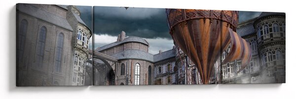 Obraz - Surrealistyczny krajobraz (170x50 cm)