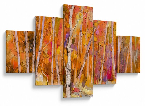 Obraz - Jesienny las (125x70 cm)