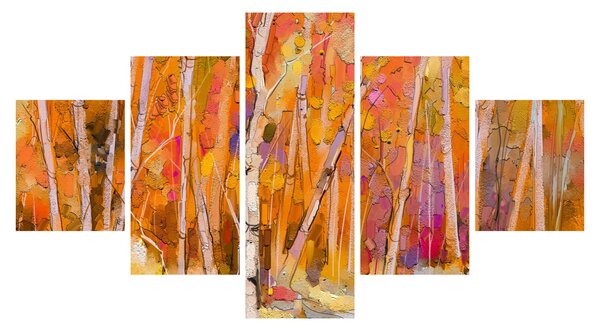 Obraz - Jesienny las (125x70 cm)