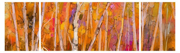 Obraz - Jesienny las (170x50 cm)