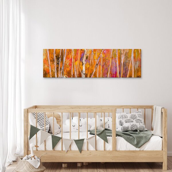 Obraz - Jesienny las (170x50 cm)