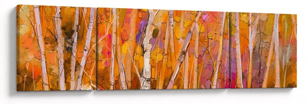 Obraz - Jesienny las (170x50 cm)