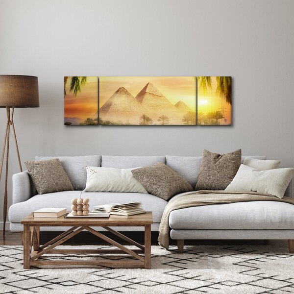 Obraz - Piramidy (170x50 cm)
