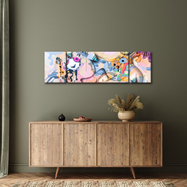 Obraz - Abstrakcja bajki (170x50 cm)