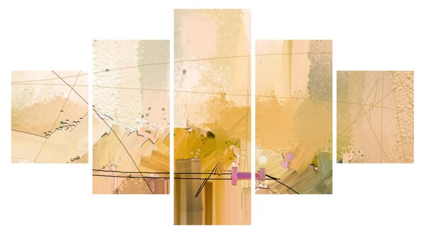 Obraz - Abstrakcja, obraz olejny (125x70 cm)