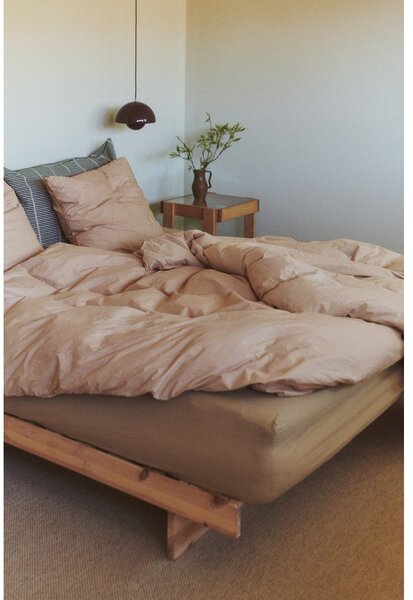 Naturalne łóżko dwuosobowe z litego drewna sosnowego 160x200 cm Kanso – Karup Design