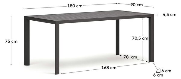 Stół ogrodowy 90x180 cm Culip – Kave Home