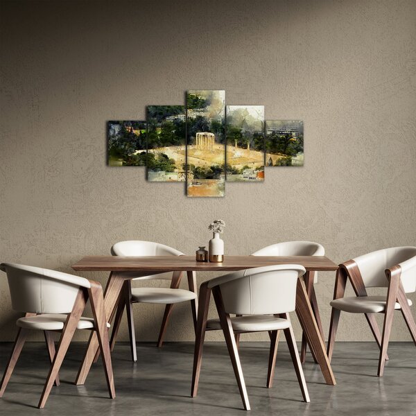 Obraz - Świątynia Zeusa, Ateny, Grecja (125x70 cm)