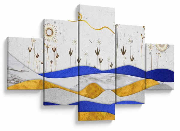Obraz - Złote Góry (125x70 cm)