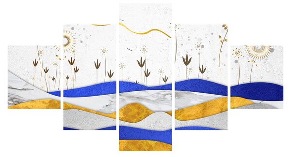 Obraz - Złote Góry (125x70 cm)