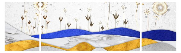 Obraz - Złote Góry (170x50 cm)