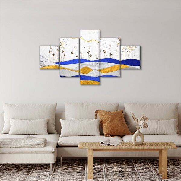 Obraz - Złote Góry (125x70 cm)