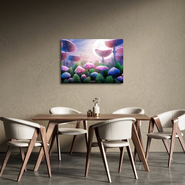Obraz - Grzyby w pełni księżyca, grafika (70x50 cm)