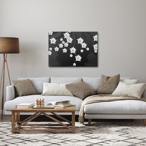 Obraz - Kwiaty na gałęziach (70x50 cm)