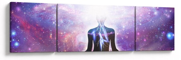 Obraz - Łączenie się z wszechświatem (170x50 cm)