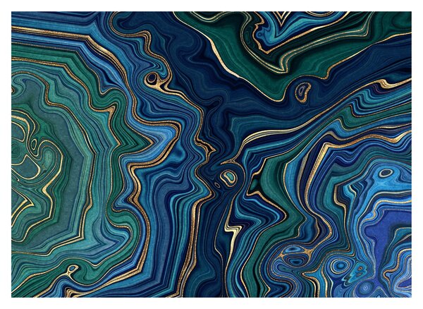 Obraz - Zielono - niebieski marmur (70x50 cm)