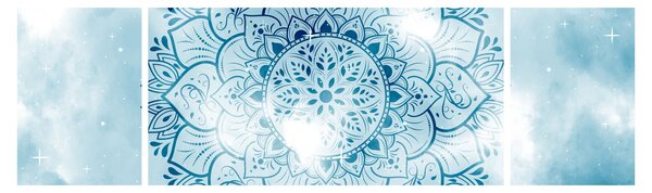 Obraz - Niebiańska mandala (170x50 cm)