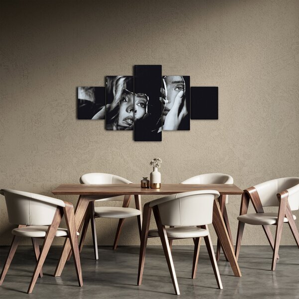 Obraz - Spojrzenie w lustro (125x70 cm)