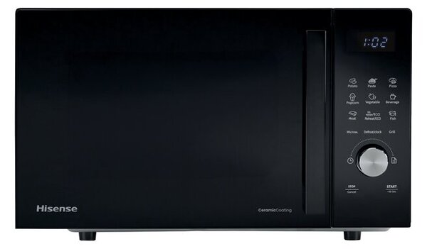 Kuchenka mikrofalowa HISENSE H23MOBSD1HG 800W średnica 28.5 cm pojemność 23L Pulse Technology Czarny