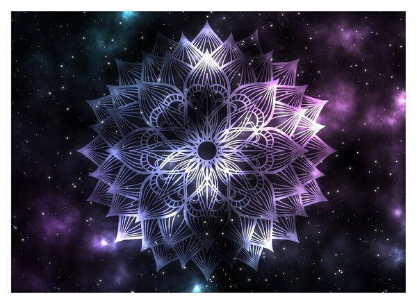 Obraz - Mandala lotosu w kosmosie (70x50 cm)