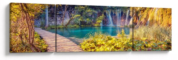 Obraz - Jeziora Plitwickie, Chorwacja (170x50 cm)
