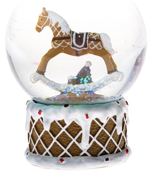 Kula śnieżna z żywicy polimerowej (wysokość 10 cm) Snowy Horse – Dakls