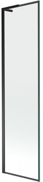 Mexen Next L parawan nawannowy 1-skrzydłowy 50 x 150 cm, czarna ramka, czarny - 895-050-000-03-70-70