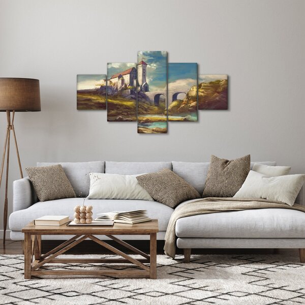 Obraz - Średniowieczny zamek (125x70 cm)