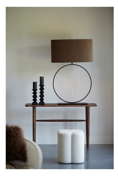 Brązowa konsola z litego drewna akacjowego 30x140 cm Qiano – Light & Living