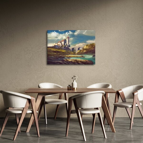 Obraz - Średniowieczny zamek (70x50 cm)
