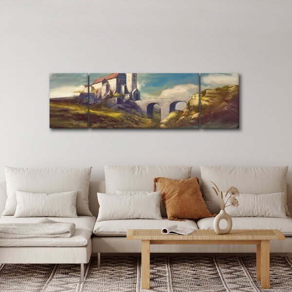 Obraz - Średniowieczny zamek (170x50 cm)