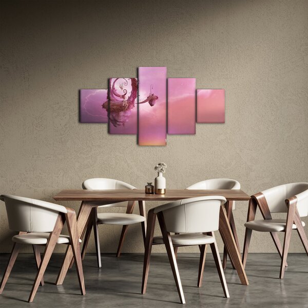 Obraz - Wróżka na pływającej wyspie (125x70 cm)