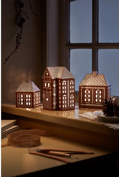 Ceramiczny świecznik na świeczkę typu tealight Gingerbread Lighthouse – Kähler Design