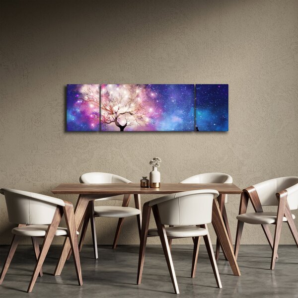 Obraz - Kosmiczne drzewo (170x50 cm)