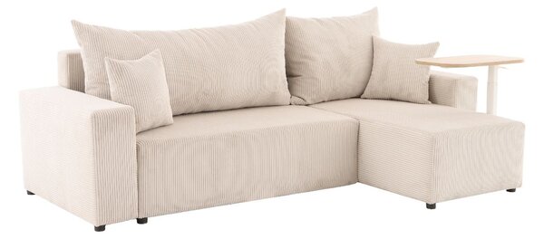 Narożnik z funkcją spania Sora L 242 cm ze stolikiem pomocniczym Alto HM