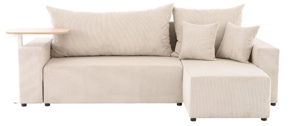 Narożnik z funkcją spania Sora L 242 cm ze stolikiem pomocniczym Alto HM